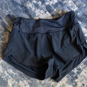 Black Women's Outdoor Voices Athletic Shorts